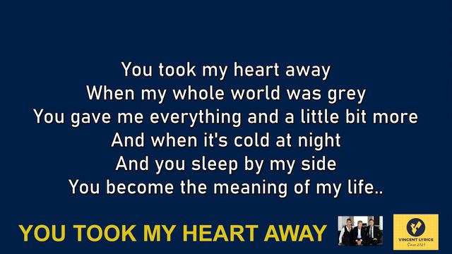 You Took My Heart Away ||  Michael Learns To Rock  || lossless