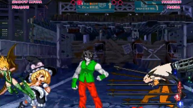M.U.G.E.N Shadow Kouma and Mirajane VS Morrigan and Marisa смотреть онлайн