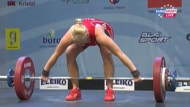 Women 63 Kg Snatch European Weightlifting Championships Tirana 2013