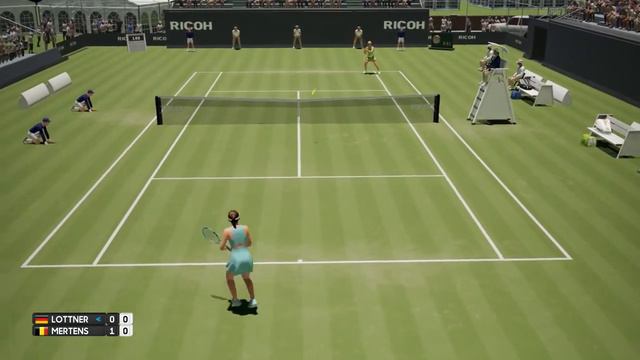 Antonia Lottner Vs Elise Mertens - AO International Tennis PS4 Gameplay