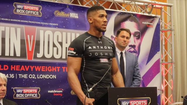CHARLES MARTIN V ANTHONY JOSHUA -FULL PRESS CONFERENCE W/ EDDIE HEARN / IBF HEAVYWEIGHT CHAMPIONSHI