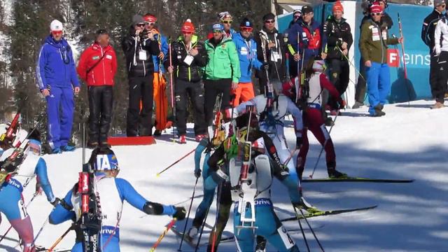 Anstieg Massenstart Frauen Hochfilzen 2017 смотреть онлайн