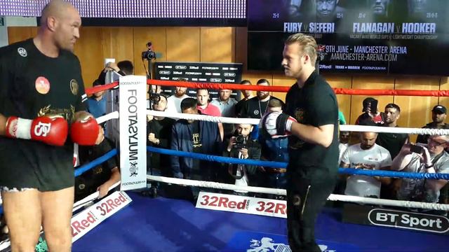 TYSON FURY - FULL WORKOUT SHOW - FIGHTS SEFER SEFERI SAT 9TH JUNE