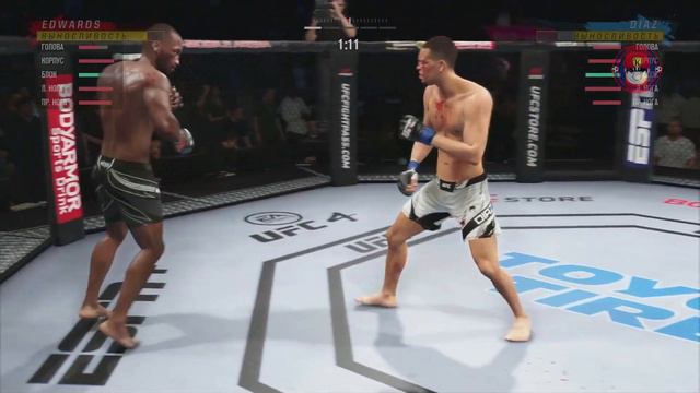 UFC 263 Бой Леон Эдвардс против Нейт Диас Обзор Боя смотреть онлайн