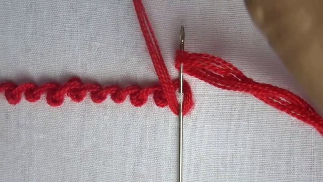 basic hand embroidery tutorial: Scroll Stitch смотреть онлайн