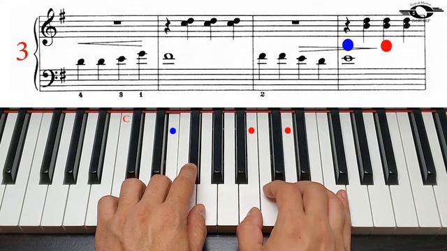 Etude on Leger Lines- above middle C, Moderate version, John Thompson`s easiest piano course, Part смотреть онлайн