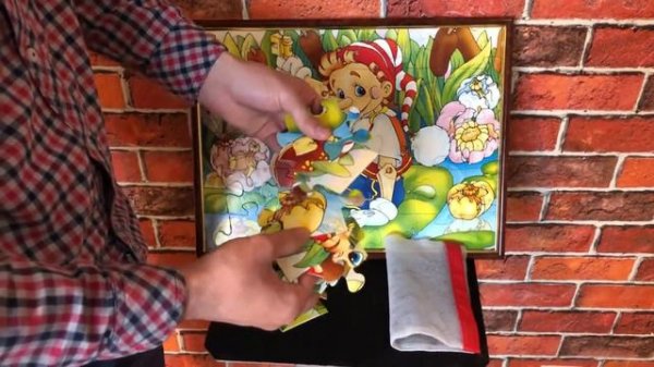 фокусы для детей,волшебные пазлы,Assemble Magic  Puzzle