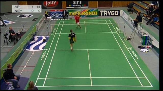 FM Badminton 2011 - MS Final Aksel Poulsen v Niclas Eysturoy 2/2 смотреть онлайн