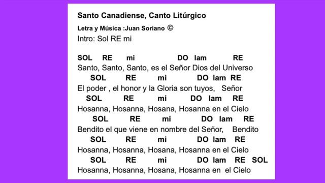 Santo Canadiense , Musica Litúrgica , Juan Soriano смотреть онлайн