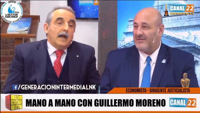 Guillermo Moreno con Santiago Cuneo - Canal 22 - 18/09/20 смотреть онлайн