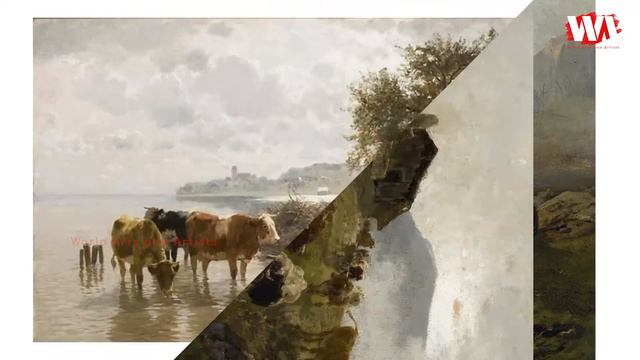 Artist Hermann Baisch (1846 - 1894) | German Painter | Landscapes & Animals | WAA