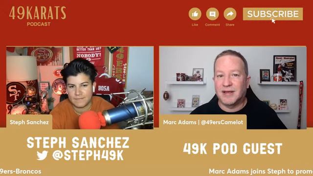 Marc Adams joins Steph to promote his Roger Craig series & talk 49ers preseason смотреть онлайн