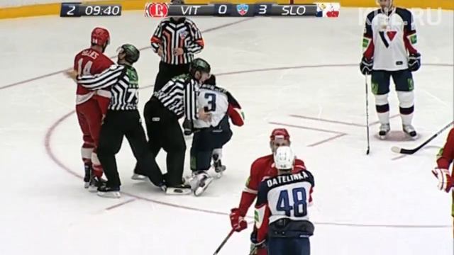 KHL Fight: Gillies - Stajnoch / Бой КХЛ: Гиллис - Штайнох смотреть онлайн