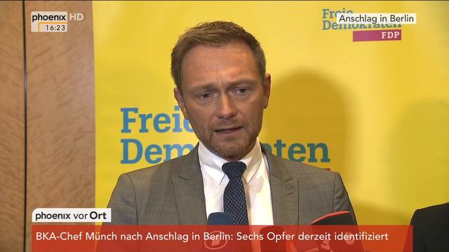 Anschlag in Berlin: Statement von Christian Lindner am 20.12.2016 смотреть онлайн