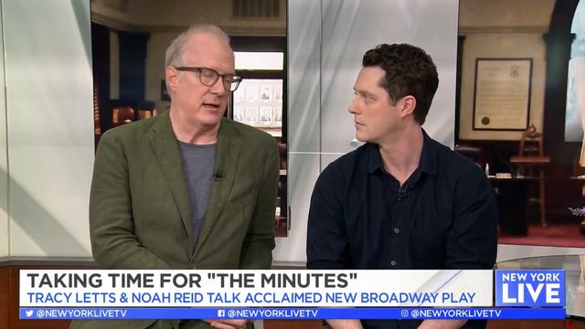 Tracy Letts & Noah Reid Take Time For 'The Minutes' | New York Live TV смотреть онлайн