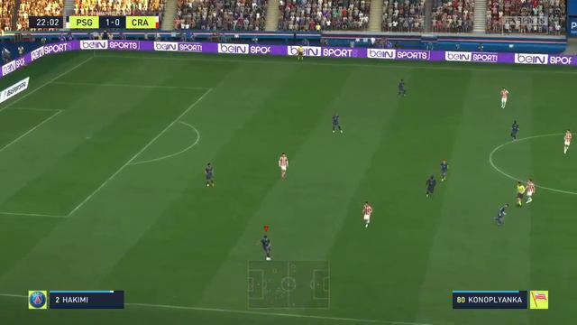 FIFA 22 - PSG vs CRA | СЕРЕДИНА МАТЧА смотреть онлайн
