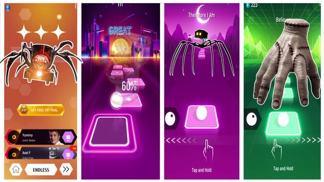 Choo Choo Charles Vs Toilet Monster Vs House Head Vs Thing Addams  - Tiles Hop EDM Rush #tileshop