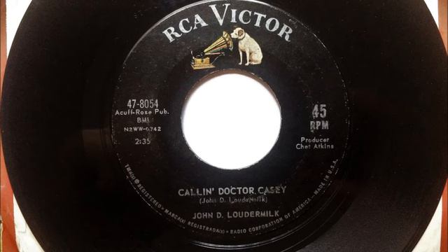 Calling Doctor Casey , John D. Loudermilk , 1962