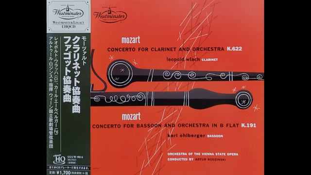 Mozart : Clarinet Concerto In A Major. K.622 -Leopold Wlach смотреть онлайн
