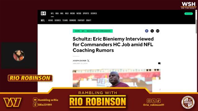 Washington Commanders Interview Eric Bieniemy for Head Coach : FORMALITY OR GENUINE INTEREST? смотреть онлайн