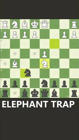 Win a piece in 9 moves (Elephant Trap) смотреть онлайн