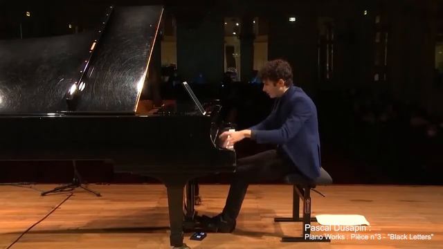Pascal Dusapin: Black Letters (2020) // Robert Fleitz, Piano