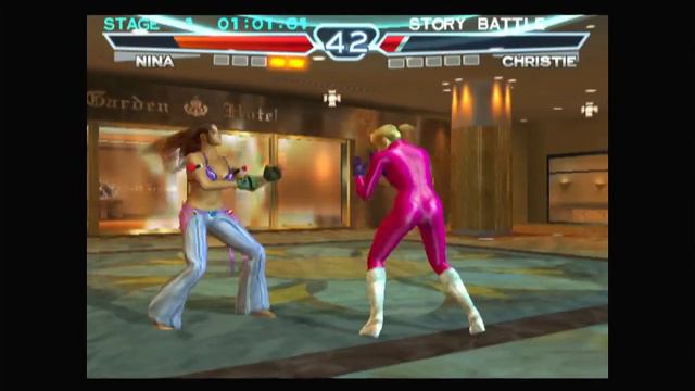 Tekken 4 Nina(Pink Outfit) vS Christie(barefoot) смотреть онлайн