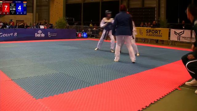 Belgian Open Taekwondo G2 2019 Day 1 fight  827 Ela AYDIN vs  Luca PATAKFALVY