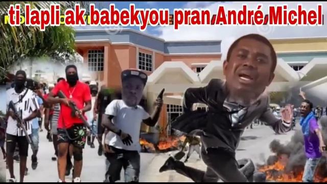 se konfime ti lapli resi pran André Michel laboul yo kase yon pyel Li te malen trop babekyou