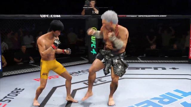 Bruce Lee vs Old Sumo ( EA Sports UFC 4 ) wwe mma смотреть онлайн