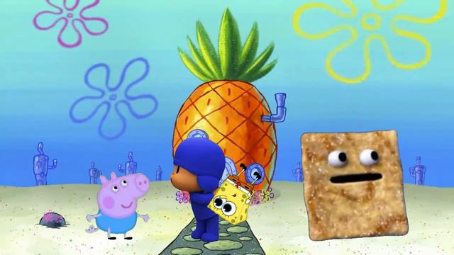 5 Cinnamon Toast Crunch Eating Pocoyo & George Sound Variations In 46 Seconds смотреть онлайн