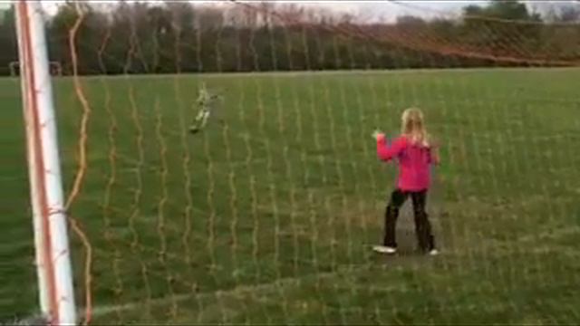 Bar down soccer goal