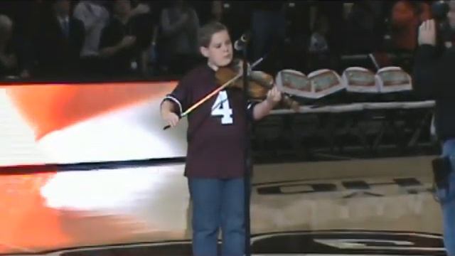 Brett Dudenhoeffer Performs The National Anthem At A MSU Bears Game