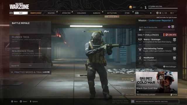 Call of Duty Warzone/Cold War Season 1 Lobby Theme смотреть онлайн