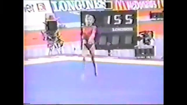 155 2nd USA TC Shannon Miller FX Compulsories 1991 USA World Championships 9 875 смотреть онлайн