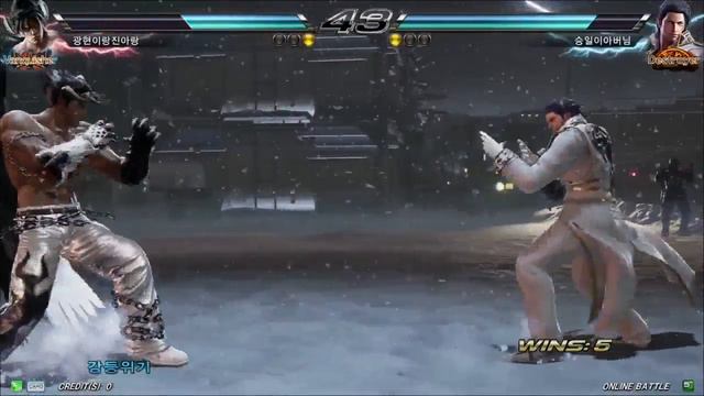 TEKKEN 7 5/9 Devil Jin Play - Online Battle (철권7 데빌진 플레이) смотреть онлайн