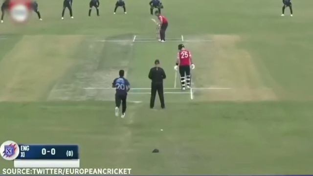 Finland Put 8 Slip Fielders On The First Ball (Finland Va England) #cricket #finland #england