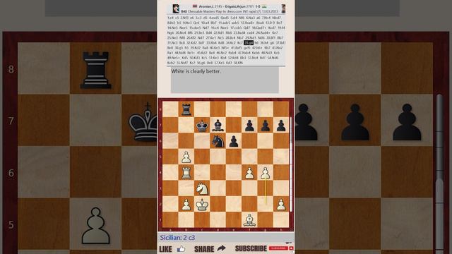 Chessable Masters Play-In - Round 7 || Levon Aronian Vs Arjun Erigaisi - March 13, 2023