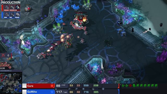 StarCraft 2: GuMiho's THREE Battlecruisers Surprise Cure! (GSL Code S) смотреть онлайн