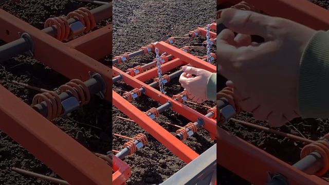 Рама бороны средней пружинной завода Стеллар #сельскоехозяйство #farming смотреть онлайн