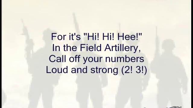 The Caisson Song (Original US Army Song) - Singalong With Lyrics