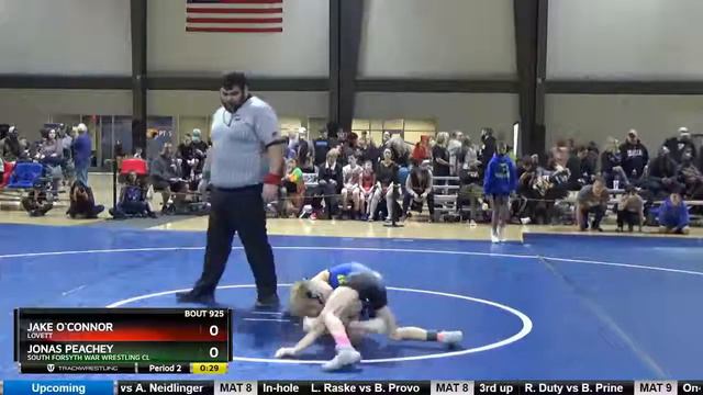 10U 67 Jake OConnor Lovett Vs Jonas Peachey South Forsyth WAR Wrestling Cl