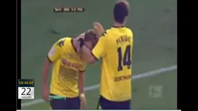 Чемпионат Германии 2011 12 Боруссия 3 0 Аусбург Гётце смотреть онлайн