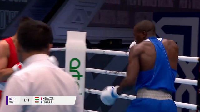R32 80KG KOVACS PAL (HUN) vs OKAKA ROBERT NEHEMIAH (KEN) | IBA Men's World Boxing Championships 202 смотреть онлайн