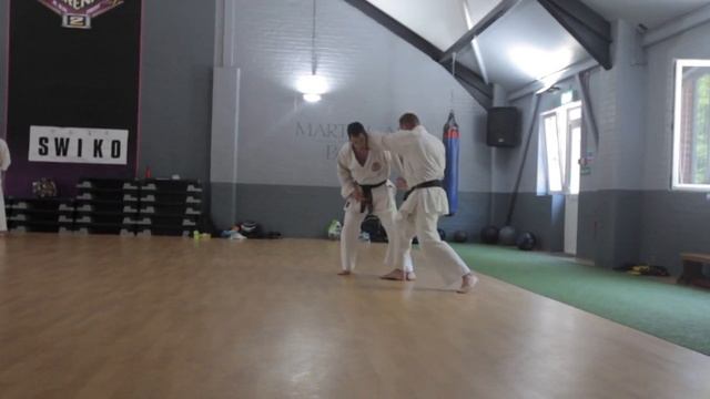 Chris Northcott and Darren Novis perform Nijushiho bunkai at their 4th Dan grading. (Full version). смотреть онлайн