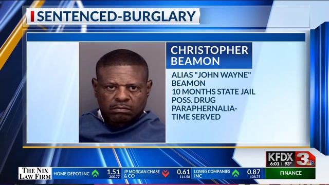 Man With A Long List Of Convictions Is Sentenced To Jail Again