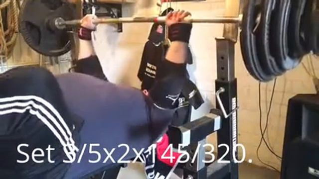 Sheiko training 2 Larsen press 5x2x145/320 22 maart 2016 Johnny "Hummer" Riddering. смотреть онлайн