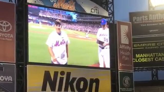 Veteran Paul Lozito Honored At Mets Game