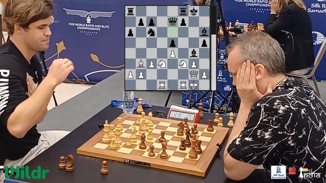 Magnus Carlsen crushes the Blindfold King in the Spanish | Carlsen vs Gareyev | World Rapid 2023 смотреть онлайн