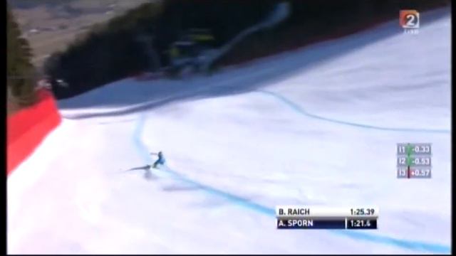 Downhill of Andrej Sporn in Schladming 2012 смотреть онлайн